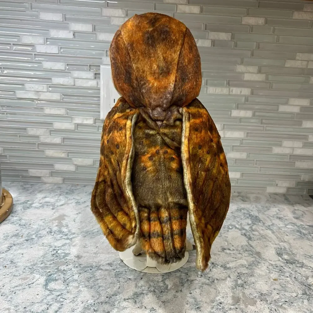 Folkmanis Barn Owl Hand Puppet Realistic Plush Moveable Head & Wings 15